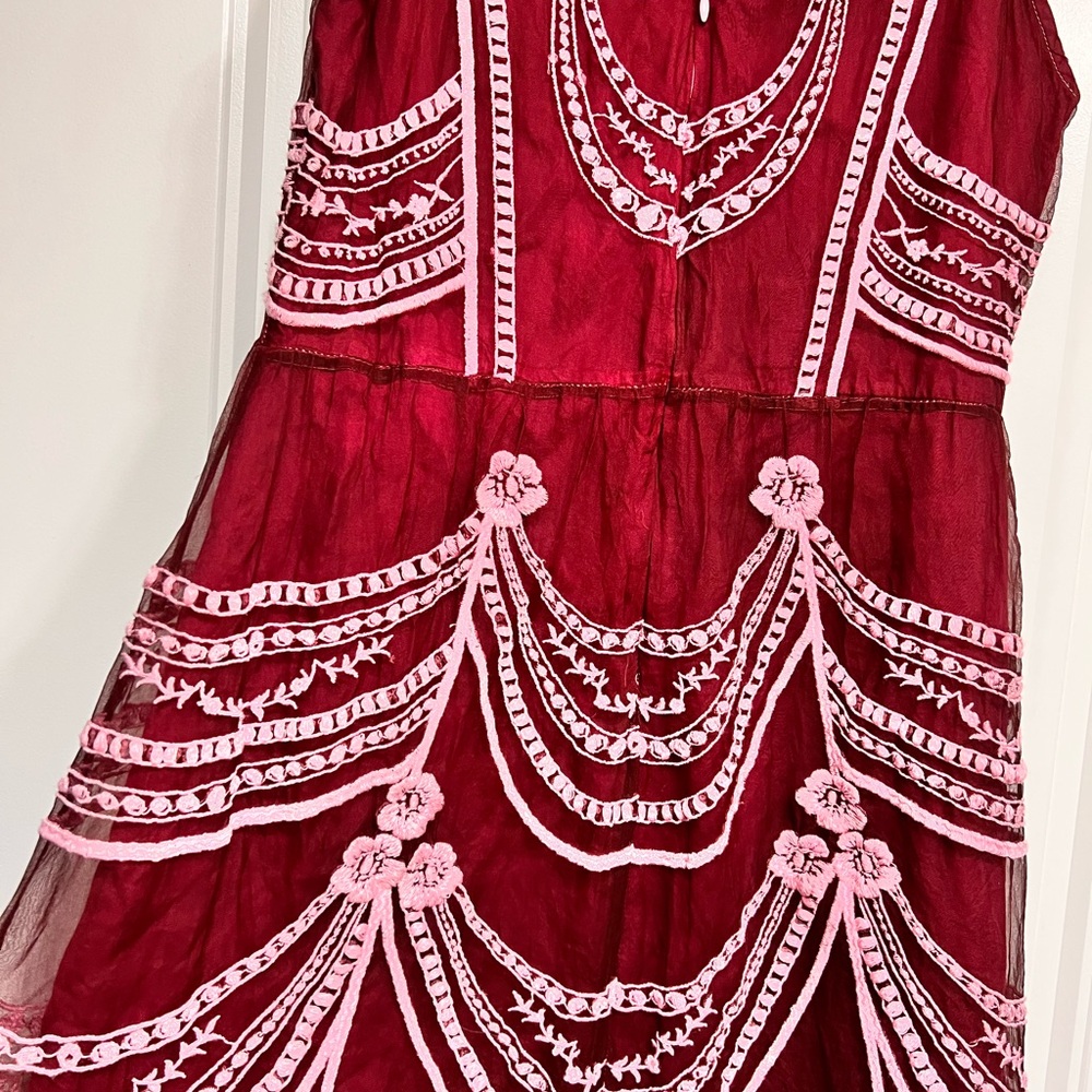 DYED BHLDN x Anthro Anissa White Silk Dress - Picture 6 of 9